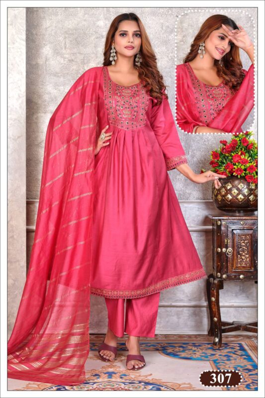 Buy Dnp Paavi Gadwal Silk Kurti Bottom With Dupatta Wholesale 2026