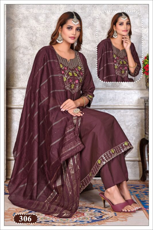 Buy Dnp Paavi Gadwal Silk Kurti Bottom With Dupatta Wholesale 2026
