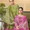 Alok Super Queen Edition 10 Rayon Printed With Embroidered Dress Material Wholesale