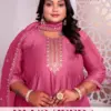 Aanchi Plus Zeeba Vichitra Silk Embroidered Kurti With Bottom Dupatta Wholesale