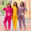 Wooglee High Look Russian Viscose Silk Co Ord Set Collection Wholesale
