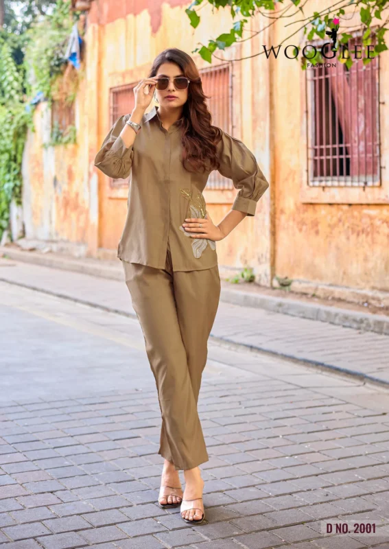 Launching Wooglee High Look Russian Viscose Silk Co Ord Set Collection Wholesale 2026