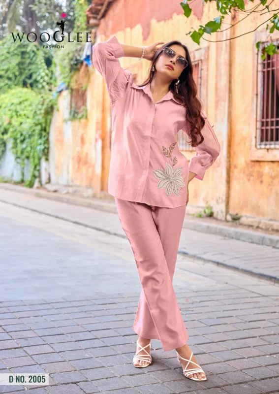 Launching Wooglee High Look Russian Viscose Silk Co Ord Set Collection Wholesale 2026