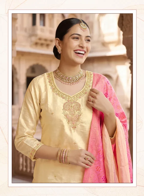 Buy Radhika Kayra Vol 2 Pure Shimmar With Handwork Kurti With Bottom Dupatta Wholesale 2026