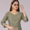 Deecee Kiara Premium Straight Cut With Neck Aand Forn Kurti Wholesale