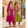 Kadlee Roopam Mul Chanderi Handworked Kurti With Bottom Dupatta Wholesale
