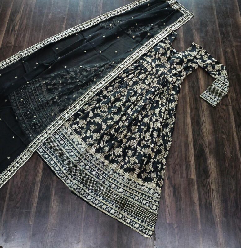 Launching SF LW 9172 Jacquard Gown With Dupatta Wholesale 2026
