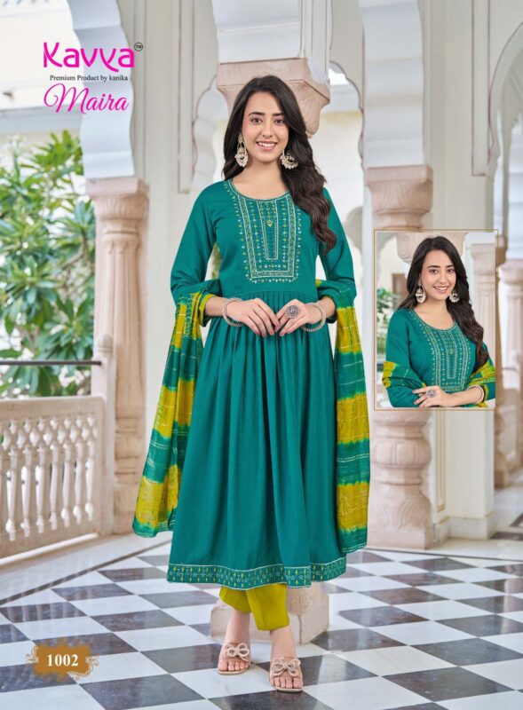 Buy Kavya Maira Vol 1 Vetican Chanderi Zari Fancy Dyeing Top With Bottom And Dupatta Wholesale 2026