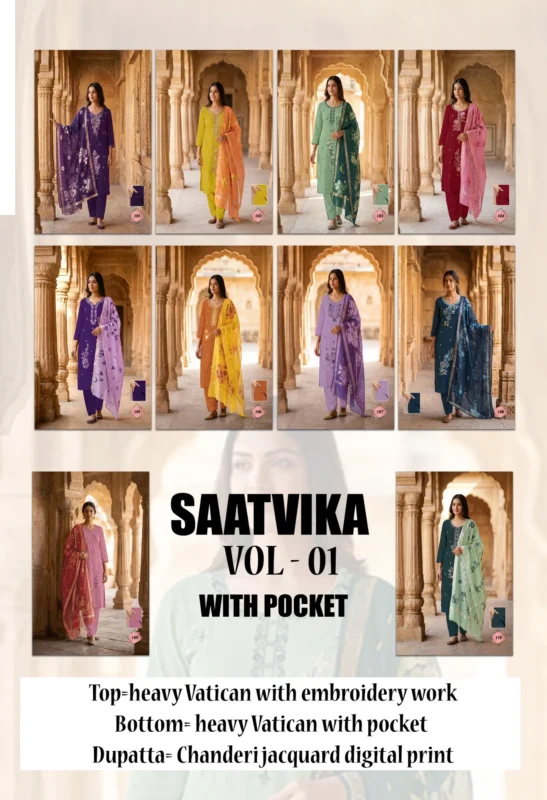 Latest Dnp Saatvika Vol 1 Vatican Top With Bottom And Dupatta Wholesale 2026
