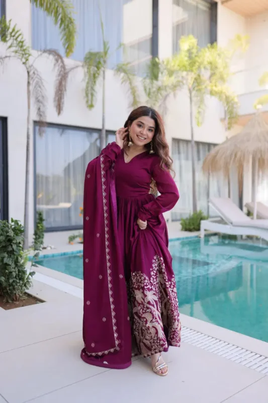 Stylish Lw 9316 Rangoli Crush Sequins Embroidered Gown With Dupatta Collection Wholesale 2026