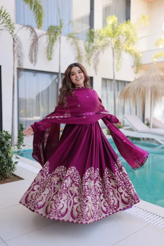 Stylish Lw 9316 Rangoli Crush Sequins Embroidered Gown With Dupatta Collection Wholesale 2026