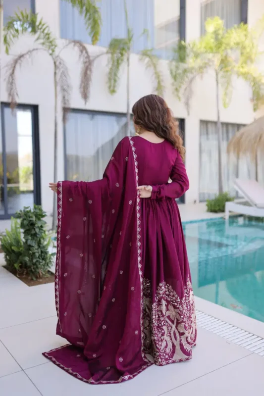 Stylish Lw 9316 Rangoli Crush Sequins Embroidered Gown With Dupatta Collection Wholesale 2026