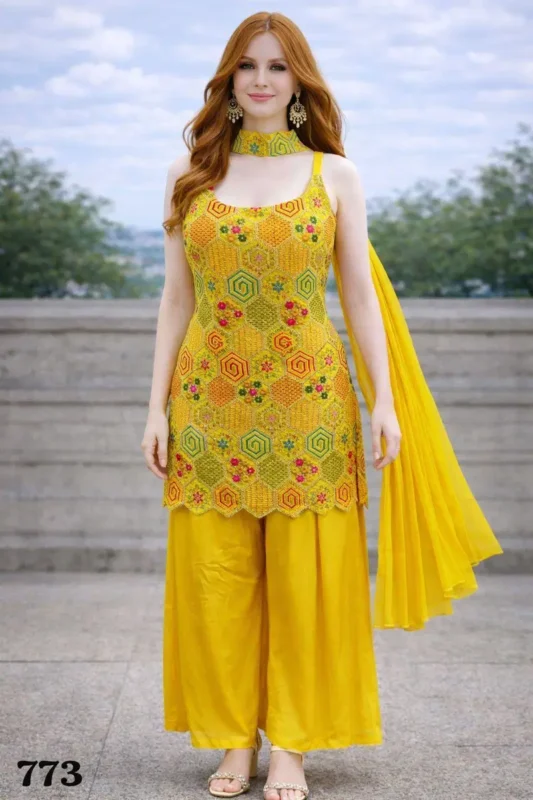 Latest Mrudangi Tanvi Premium Chinon Silk With Embroidered Designer Salwar Kameez Wholesale 2026