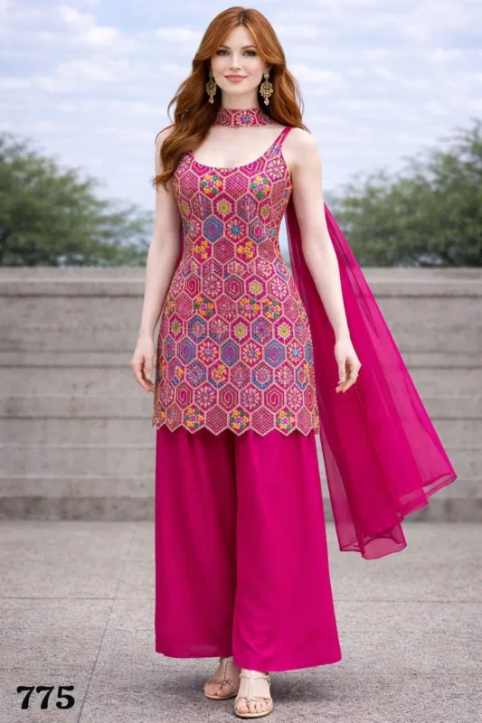Latest Mrudangi Tanvi Premium Chinon Silk With Embroidered Designer Salwar Kameez Wholesale 2026