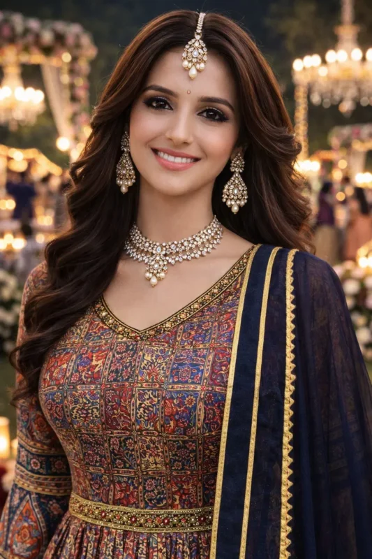 Stylish Mrudangi Muskan Vol 2 Soft Dola Silk Printed With Handworked Gown With Dupatta Collection Wholesale 2026