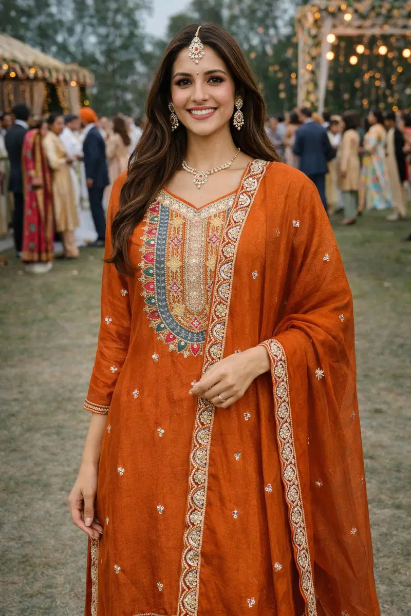 Stylish Mrudangi Srivalli Real Chinon Silk Embroidered Salwar Kameez Wholesale 2026