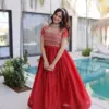 Lw 9310 Viscose Rayon Embroidered Designer Gown Collection Wholesale