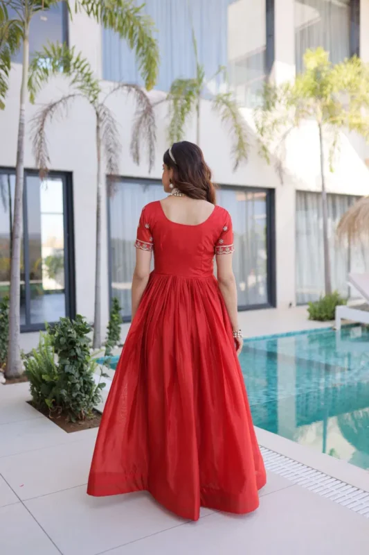 Buy Lw 9310 Viscose Rayon Embroidered Designer Gown Collection Wholesale 2026