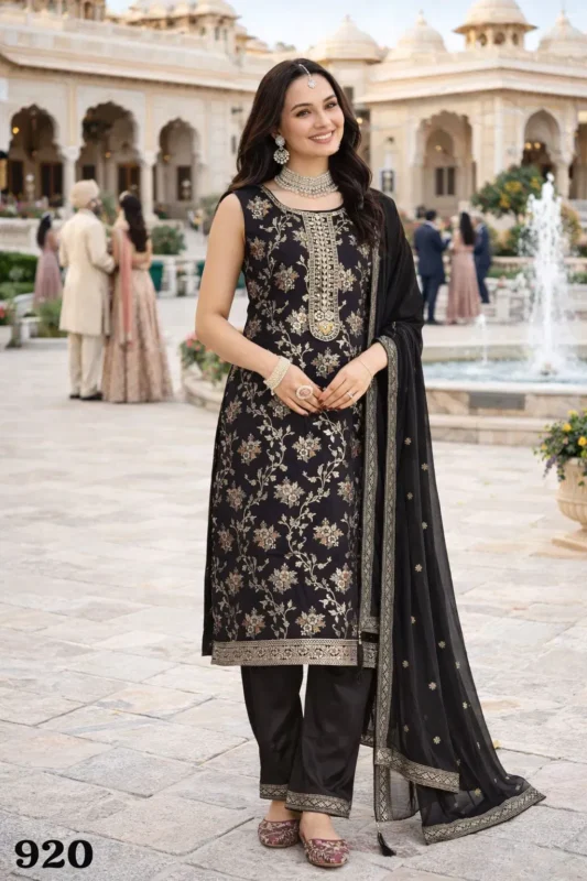 Stylish Mrudangi Surili Viscose Jacquard Embroidered Salwar Kameez Collection Wholesale 2026