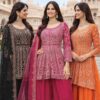 Mrudangi Mirror Chinon Embroidery Salwar Kameez Wholesale