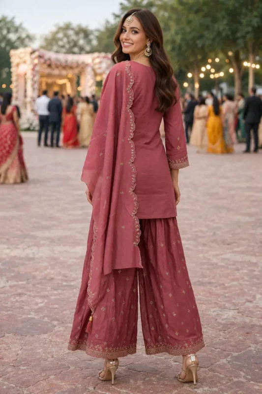 Buy Mrudangi Aza Roman Silk With Heavy Embroidery Worked Salwar Kameez Wholesale 2026