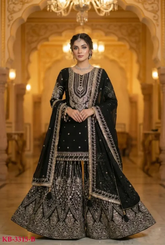 Latest KB 3315 Sharara Suit Wedding Wholesale Online Wholesale 2026