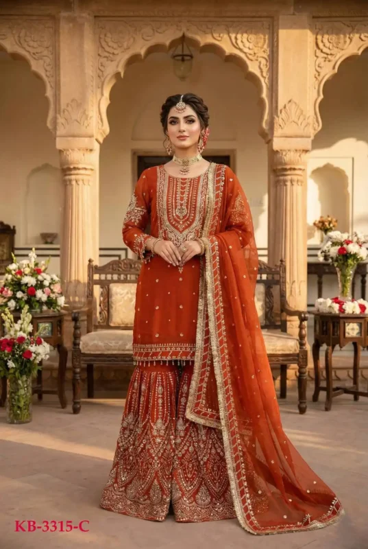 Latest KB 3315 Sharara Suit Wedding Wholesale Online Wholesale 2026