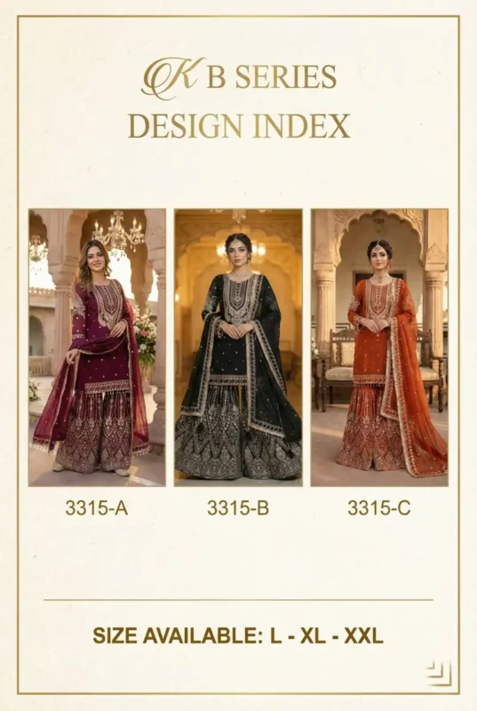 Latest KB 3315 Sharara Suit Wedding Wholesale Online Wholesale 2026