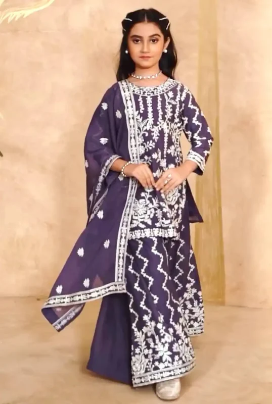 Buy Baby 216 Georgette Sharara Suit With Dupatta Kid Wear Collection Wholesale 2026