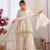 Sabina 5300 Mul Chanderi Sharara Suit Diwali Collection
