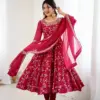Sabina 5299 Georgette Anarkali Gown Dupatta Diwali Collection