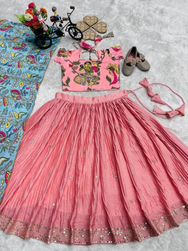 Launching Baby 226 Chinon Kid Wear Lehenga Choli Festival Collection Wholesale 2026