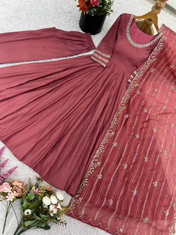 Stylish Sabina 871 Roman Simmer Silk Anarkali Gown Wholesale 2026