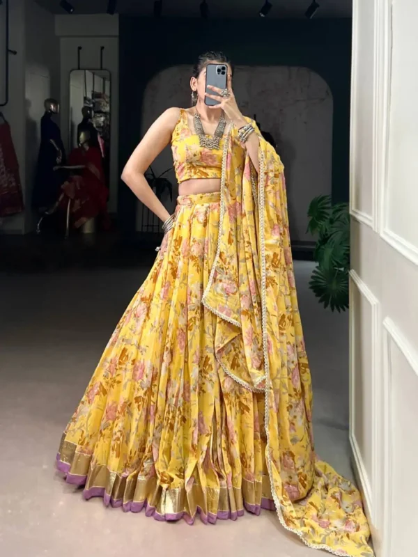 Launching WMN 1672A Chiffon Floral Printed Chaniya Choli Collection Wholesale 2026