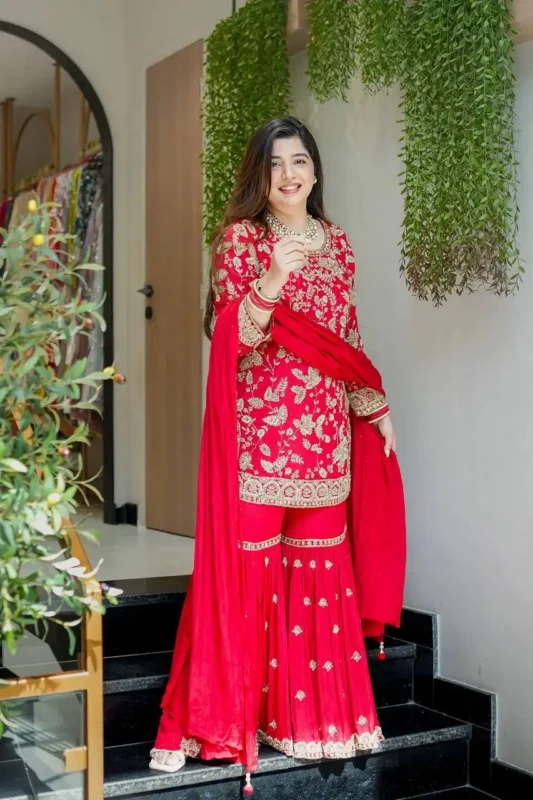 Latest Sabina 5302 Foux Georgette Sharara Suit Tradition Collection Wholesale 2026