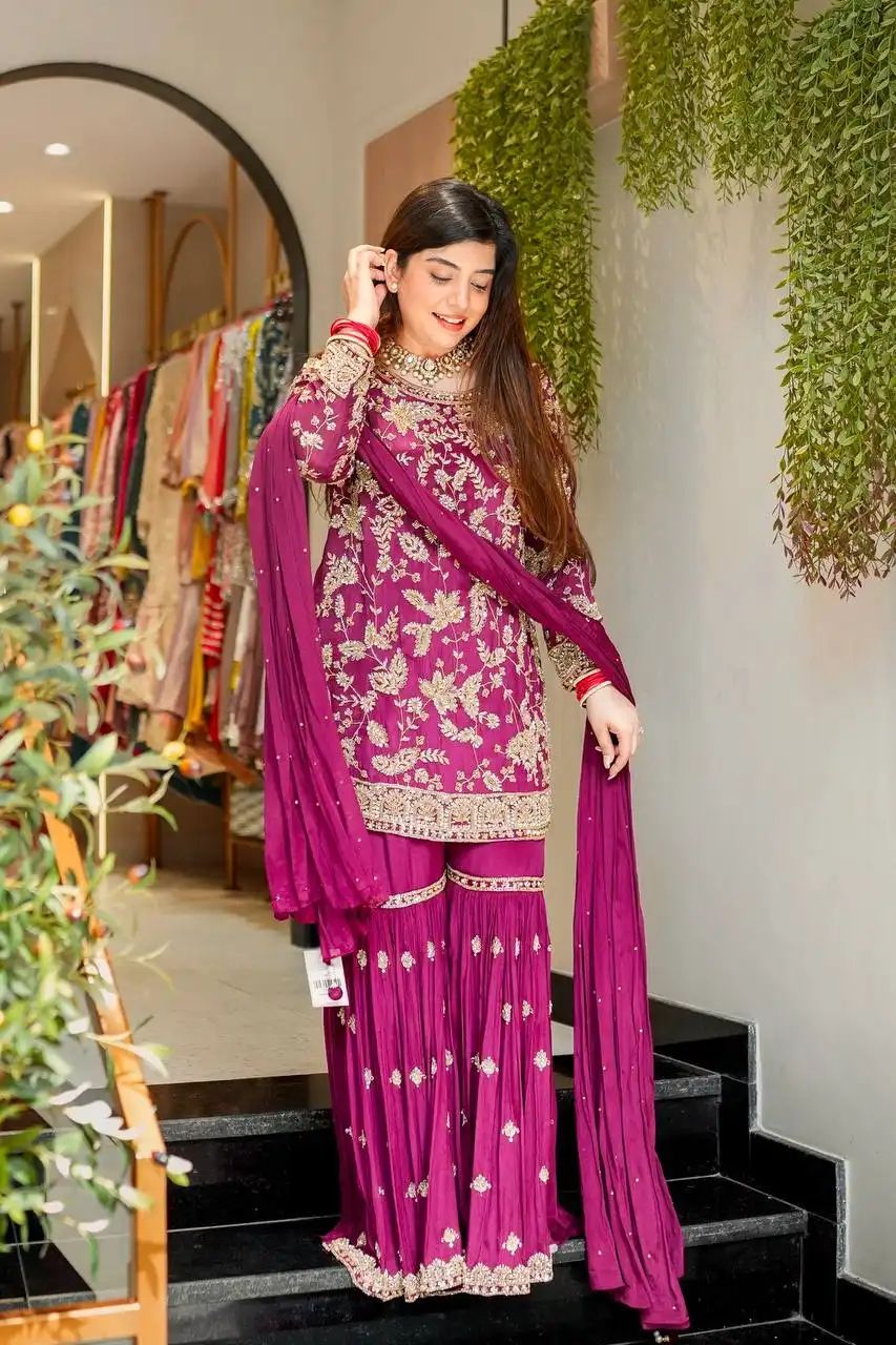 Sabina 5302 Foux Georgette Sharara Suit Tradition Collection