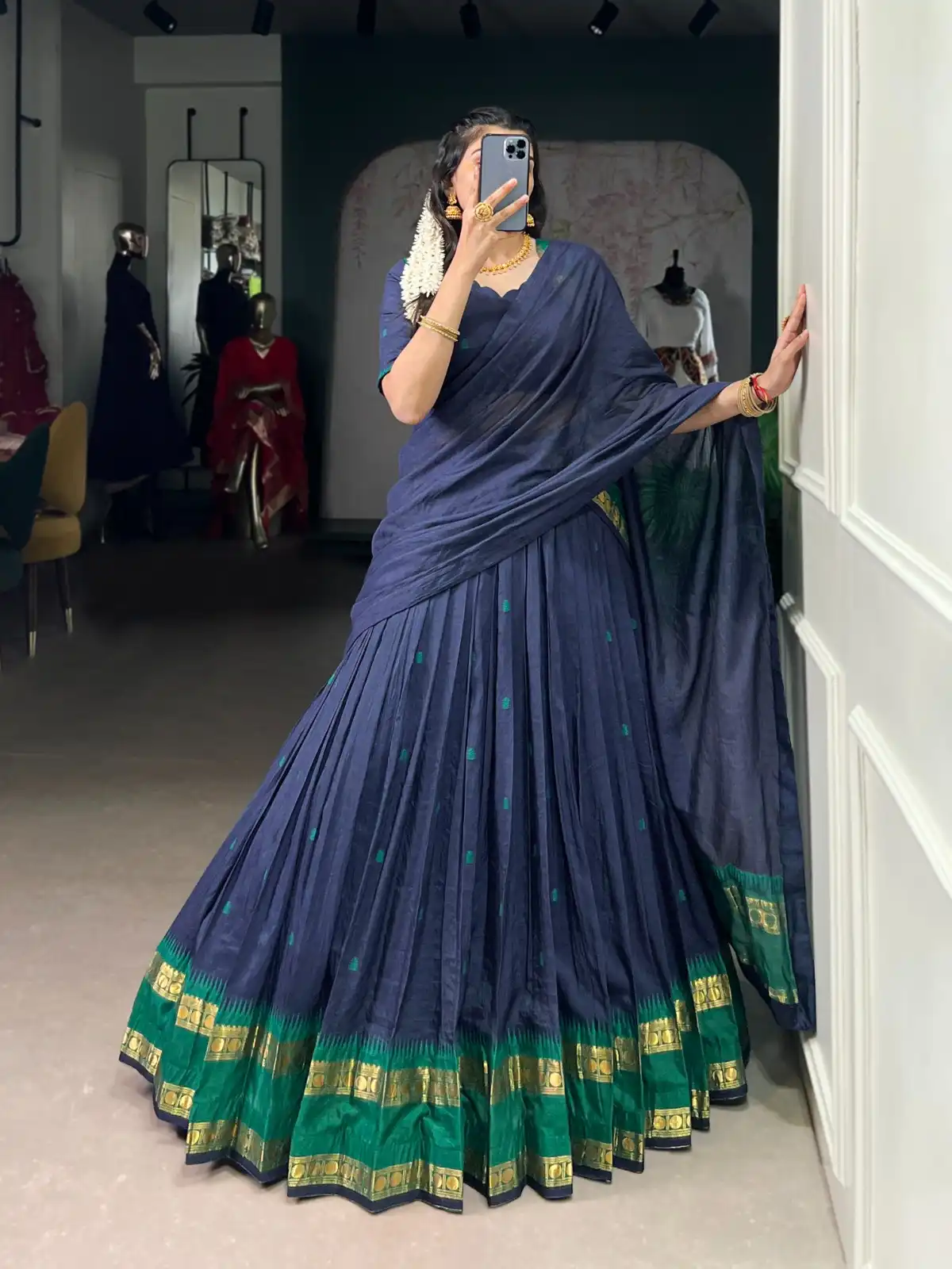 Buy WMN1904 Pure Chanderi Lehenga Choli Collection 2025 Wholesale 2026