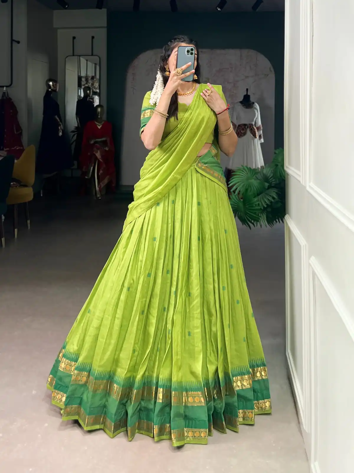 Buy WMN1904 Pure Chanderi Lehenga Choli Collection 2025 Wholesale 2026