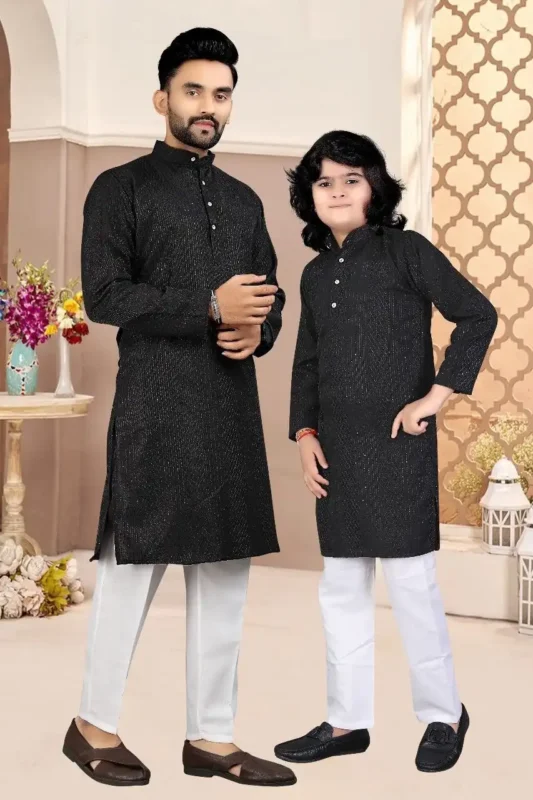 Beautiful Shyam Vol 43 Cotton Kurta Pajama Son And Father Combo Set Wholesale 2026