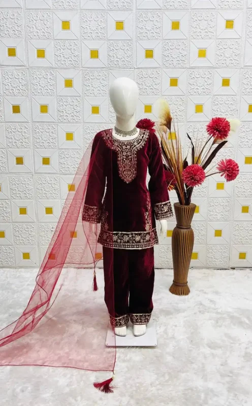 Beautiful Baby 237 Viscose Velvet Designer Eid Kid Collection Wholesale 2026