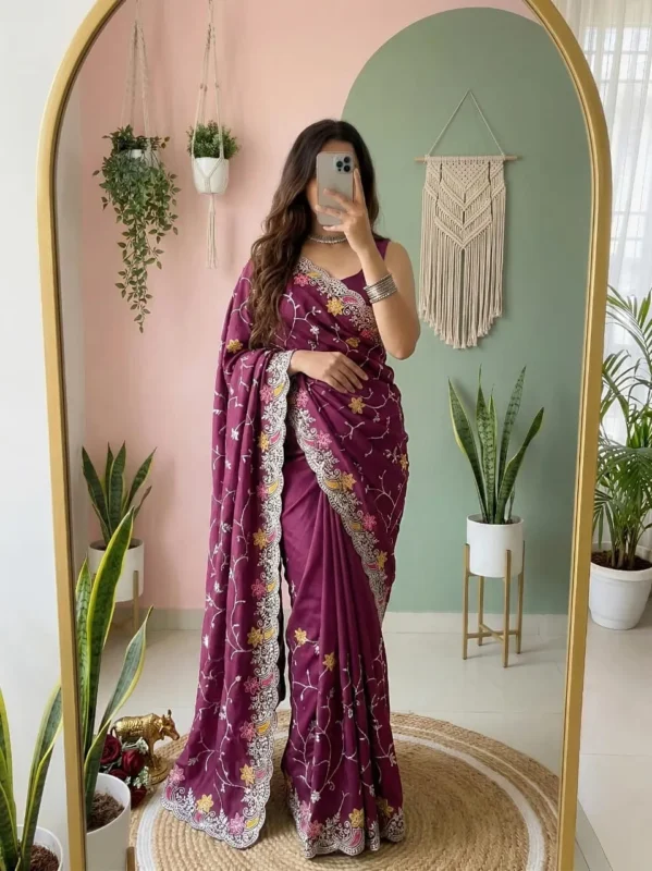 Latest Karishma Vitamin Foil Gota & Multi Work Silk Saree Collection Wholesale 2026