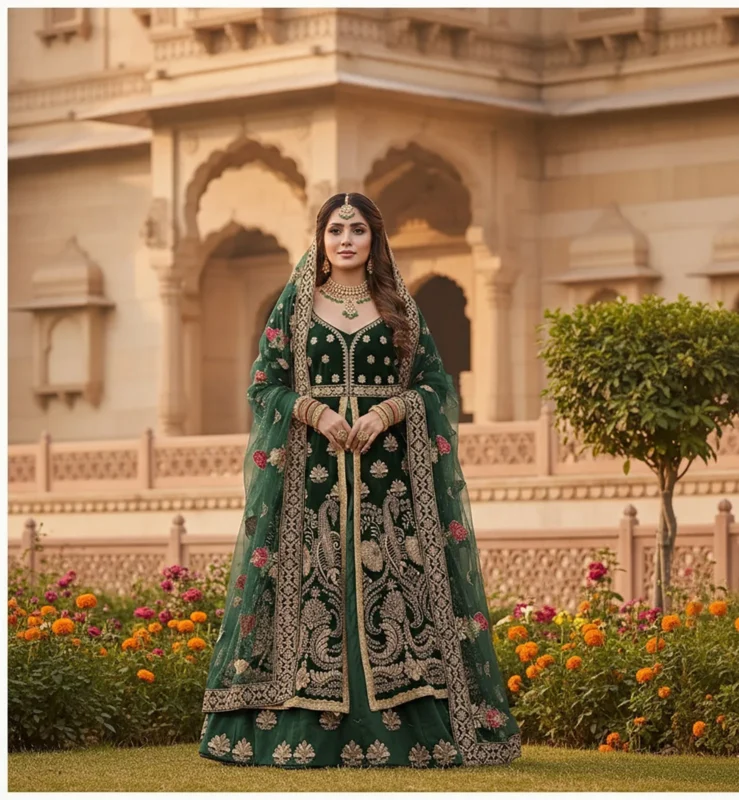 Buy KB 4103 Velvet Embroidery Wedding Lehenga Choli Wholesale 2026