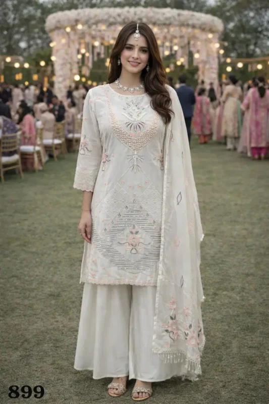 Latest Mrudangi Sharara Georgette With Moti Worked Designer Salwar Kameez Wholesale 2026