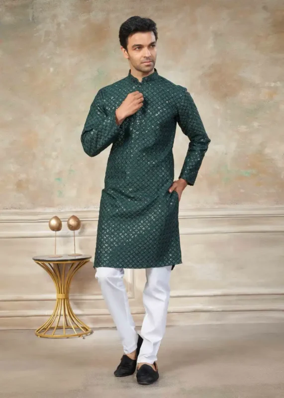 Stylish Shyam Vol 58 Silk Digital Printed Kurta Pajama Men’s Wear Wholesale 2026