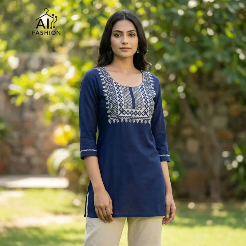 Buy SS2016 Heavy Rayon Thread Short Top Western Wear Wholesale 2026