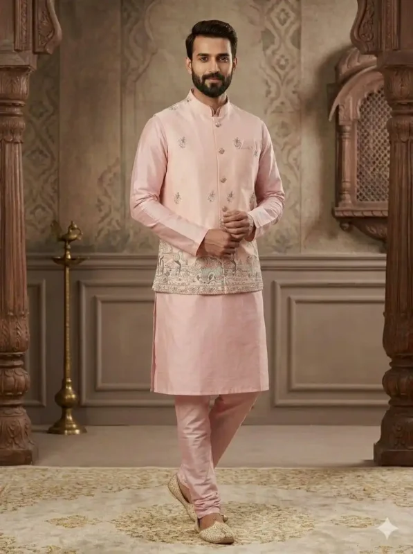 Buy Shyam Vol 89 Wedding Kurta Pajama With Embroidery Koti Wholesale 2026