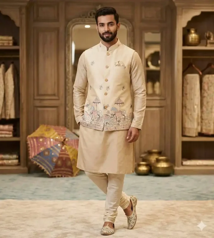 Buy Shyam Vol 89 Wedding Kurta Pajama With Embroidery Koti Wholesale 2026