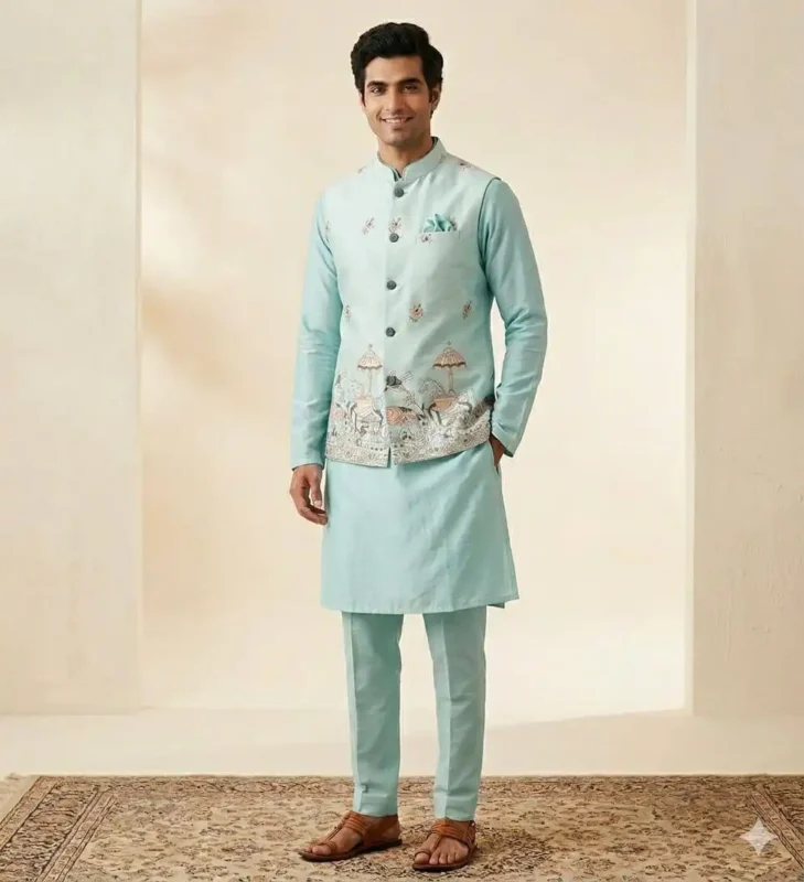 Buy Shyam Vol 89 Wedding Kurta Pajama With Embroidery Koti Wholesale 2026