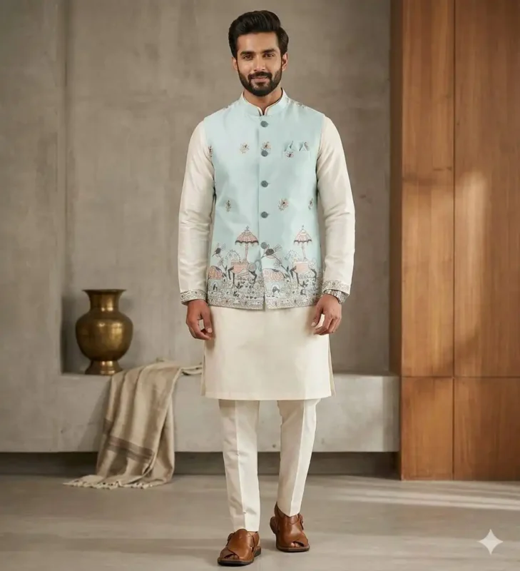 Buy Shyam Vol 89 Wedding Kurta Pajama With Embroidery Koti Wholesale 2026