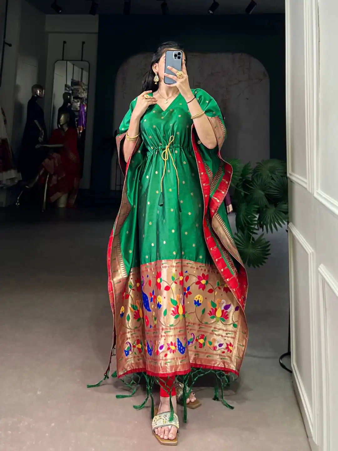 Launching WMN 3801 Jacquard Party Wear Western Kaftan Collection Wholesale 2026